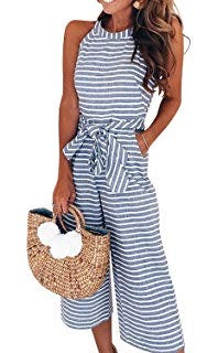 PRETTYGARDEN Striped Jumpsuit 