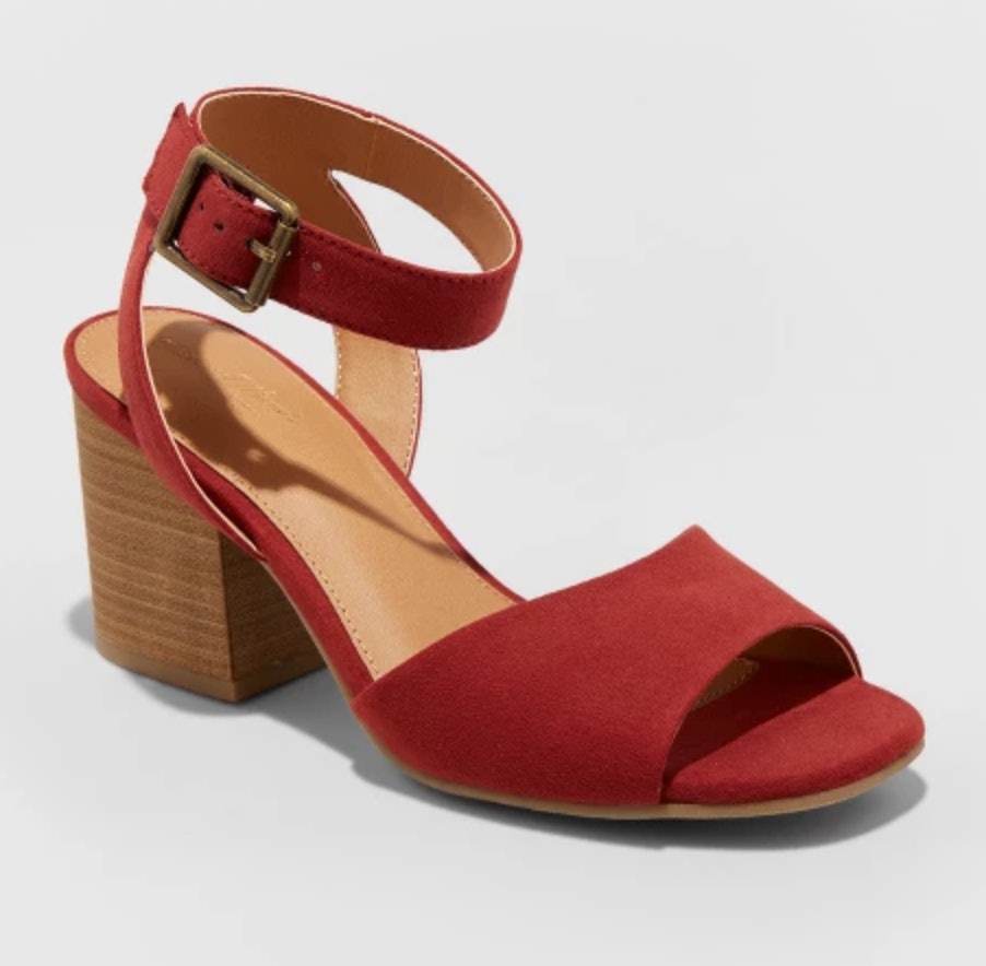 target red block heels