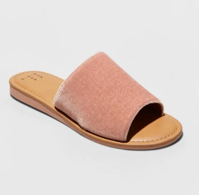 A New Day Dorathea Velvet Slide Sandals