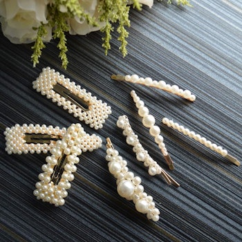 Onlyesh Pearl Hair Clip (8 Pack)