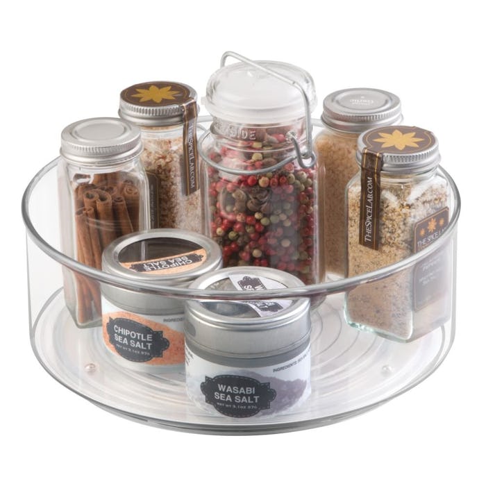 mDesign Lazy Susan Rotating Spice Rack