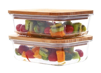 PANPRIDE Glass Meal Prep Containers (Set of 2)