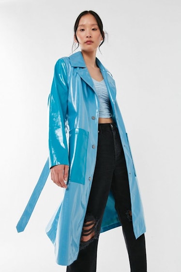 UO Colorblock Longline Raincoat