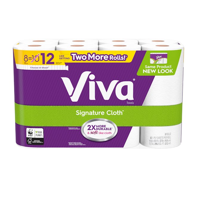 Viva Signature Cloth 8-Pack Paper Towels