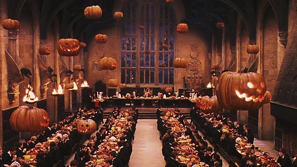 Image result for philosopher's stone hogwarts dining hall