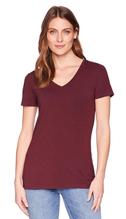 Amazon Essentials Short-Sleeve V-Neck T-Shirt (2 Pack)
