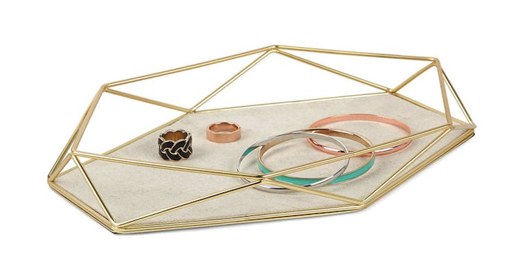 Umbra Prisma Brass-Plated Jewelry Tray