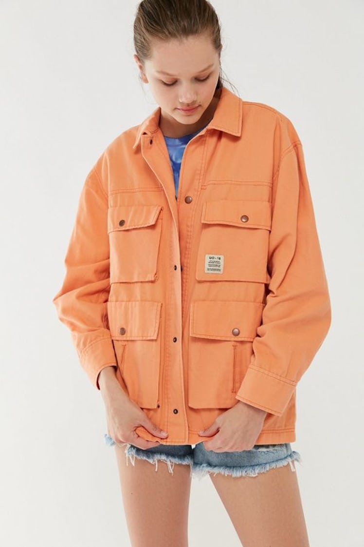 UO Derrek Snap Button Utility Jacket