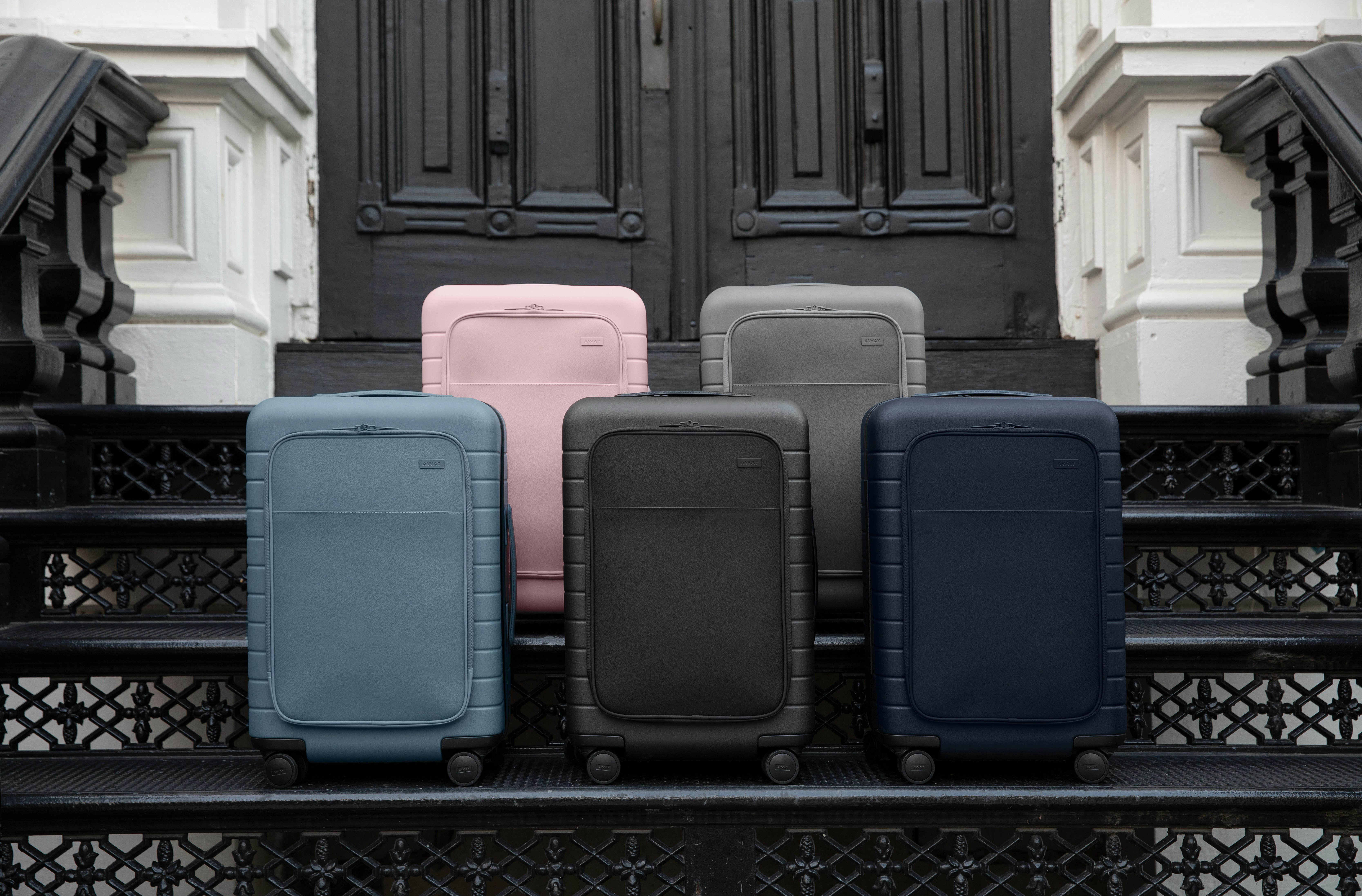 away luggage with pocket