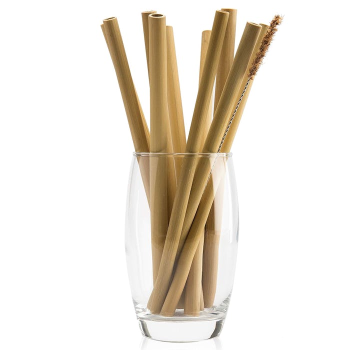 NaturalNeo Organic Bamboo Straws (Pack of 10) 