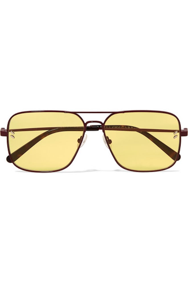 Aviator-Style Metal and Tortoiseshell Acetate Sunglasses