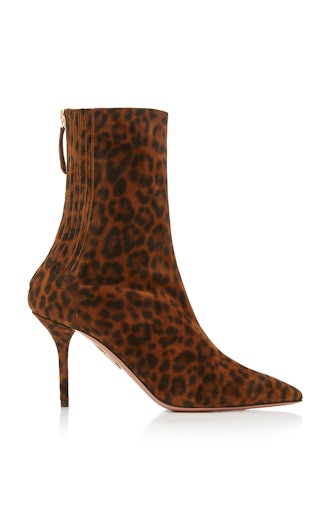 Saint Honore Leopard Ankle Boots