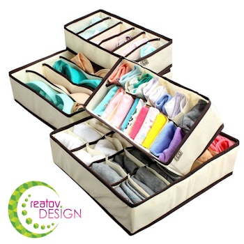 Creatov Design Underwear Sock Drawer Organizer 