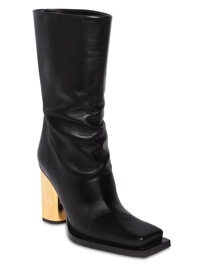 95mm Leather Ankle Boots