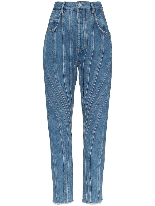Seam-Detail Jeans