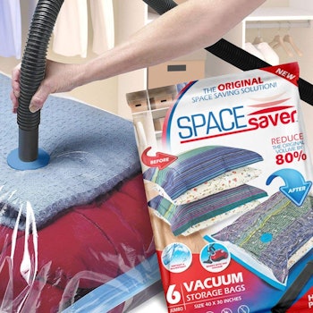 SpaceSaver Premium Reusable Vacuum Storage Bags (6-Pack)