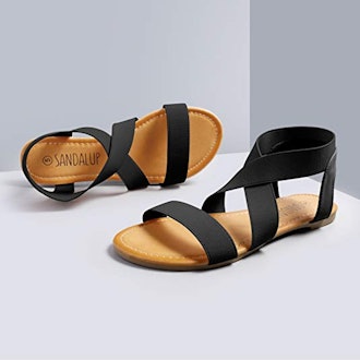 SANDALUP Elastic Flat Sandals