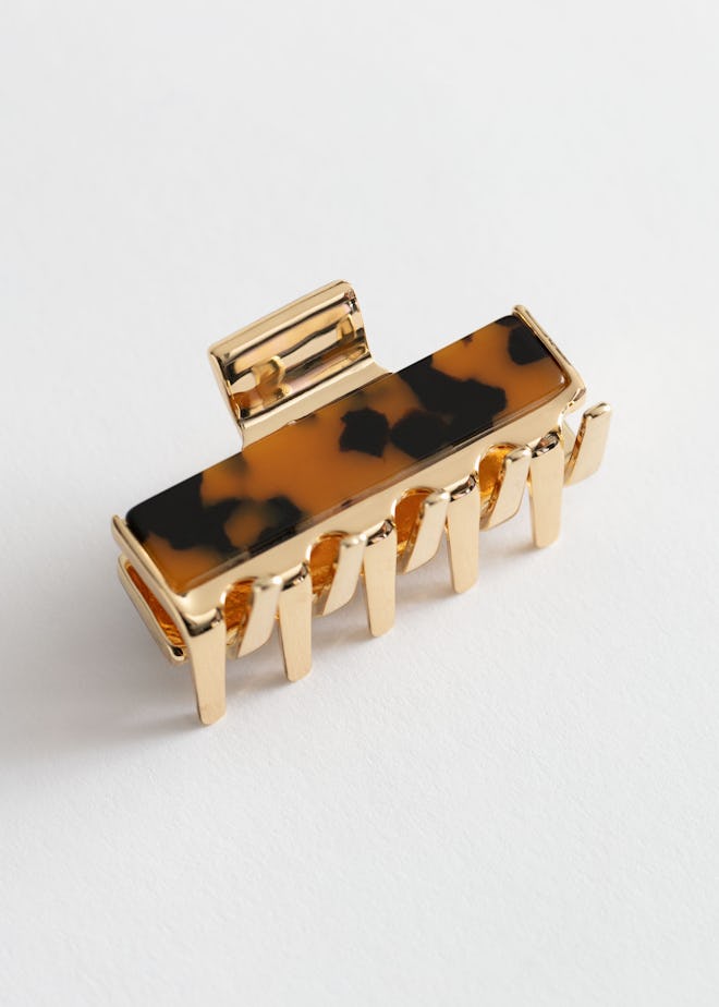 Tortoise Gold Hair Clip