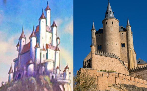 9 Disney Princess Castles Inspired By Real Life Places That Are Bibbidi Bobbidi Beautiful