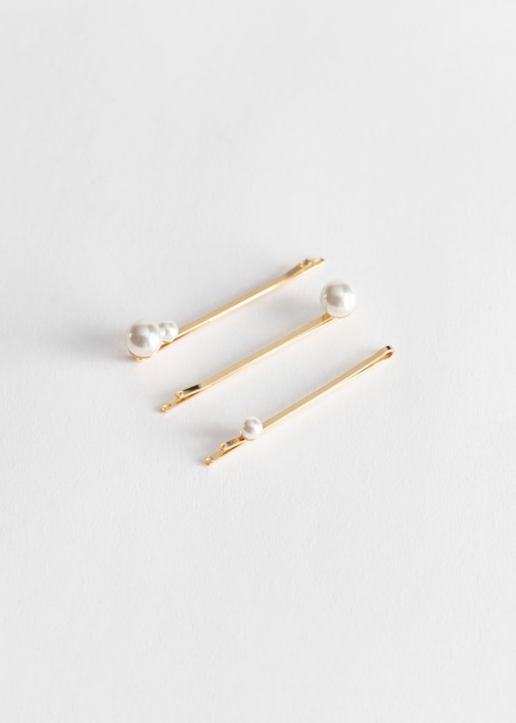 Three Pack Pearl Hairpins