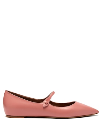 Hermione Leather Mary-Jane Flats