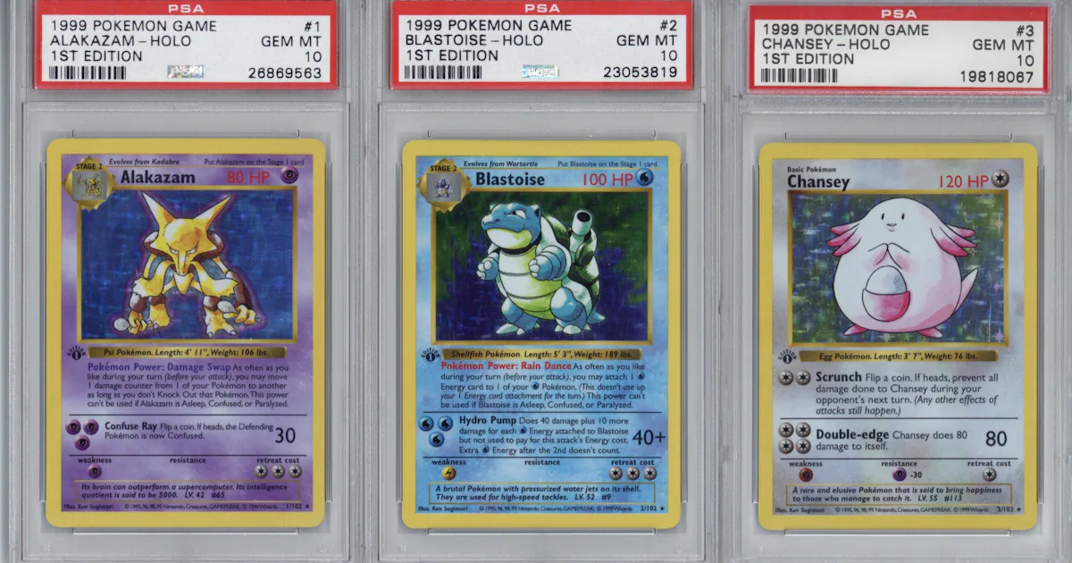 Pokemon Card Set In Mint Condition Sells For Over 100 000