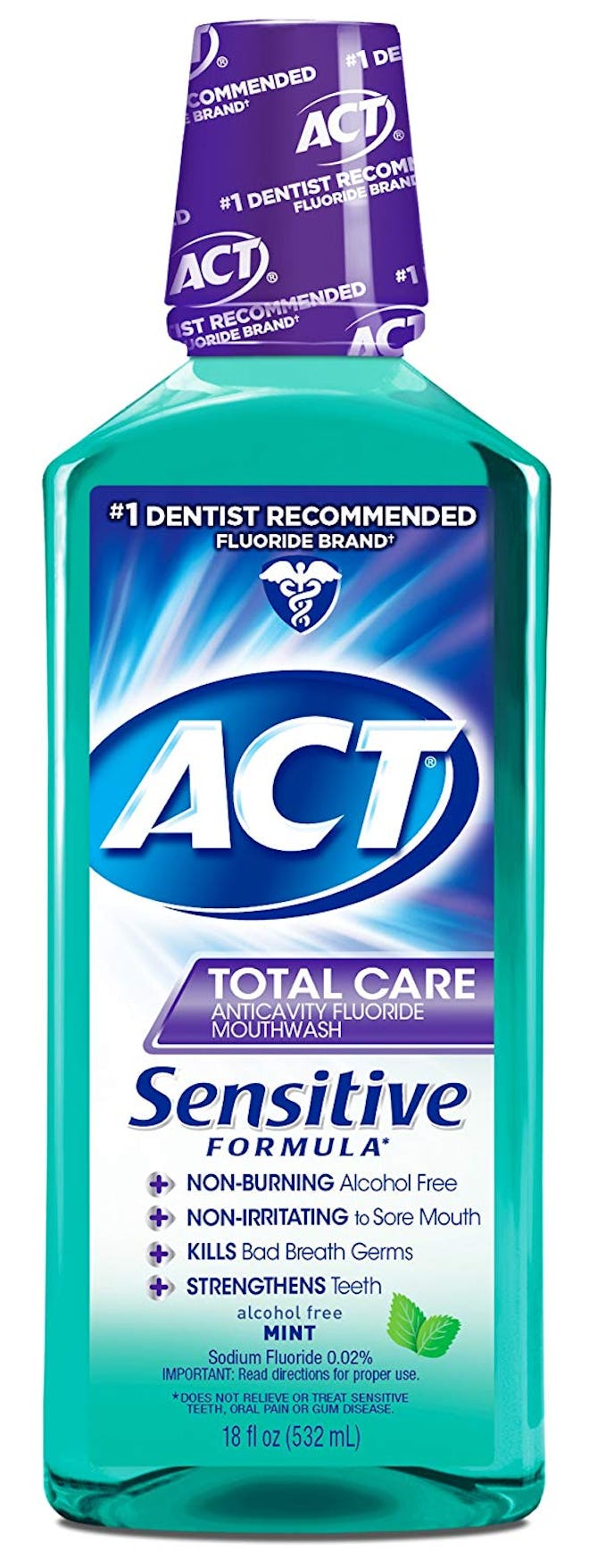 Act Total Care Sensitive Formula, Mint (18 Fl. Oz)