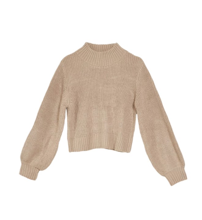 Margo Bubble Knit Sweater - Caramel