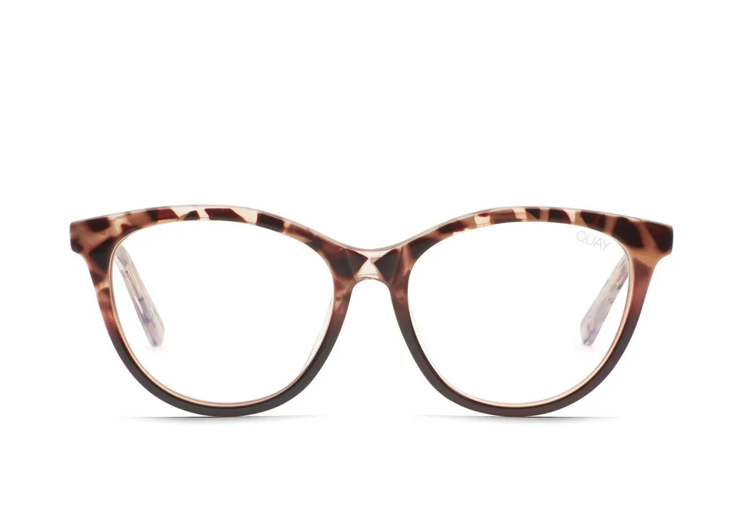 QUAY // ltd ed chrissy teigen retro-glam brown pink frames brown flash lens Quay main image 2