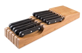 Bellemaine Bamboo In-Drawer Knife Block