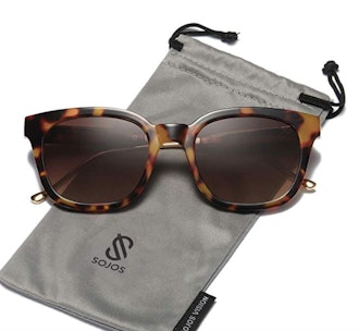 SOJOS Classic Square Polarized Sunglasses 