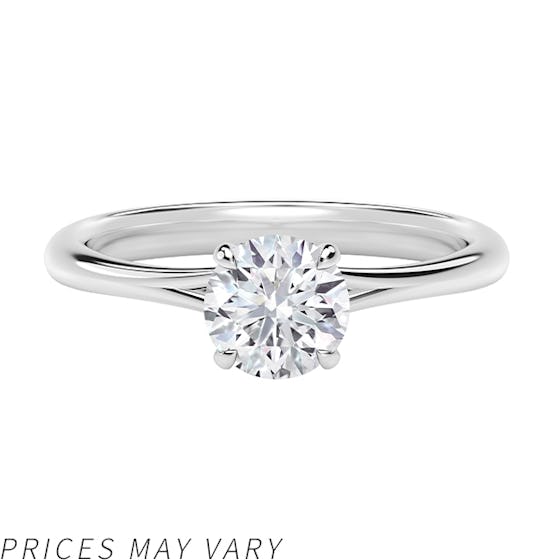 Icon Setting Round Engagement Ring
