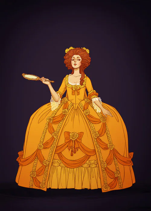 historical princess dress Historically accurate Disney princess: Belle, the idea Sew through time