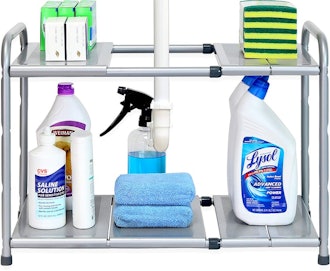 SimpleHouseware Under Sink Shelf Organizer Rack