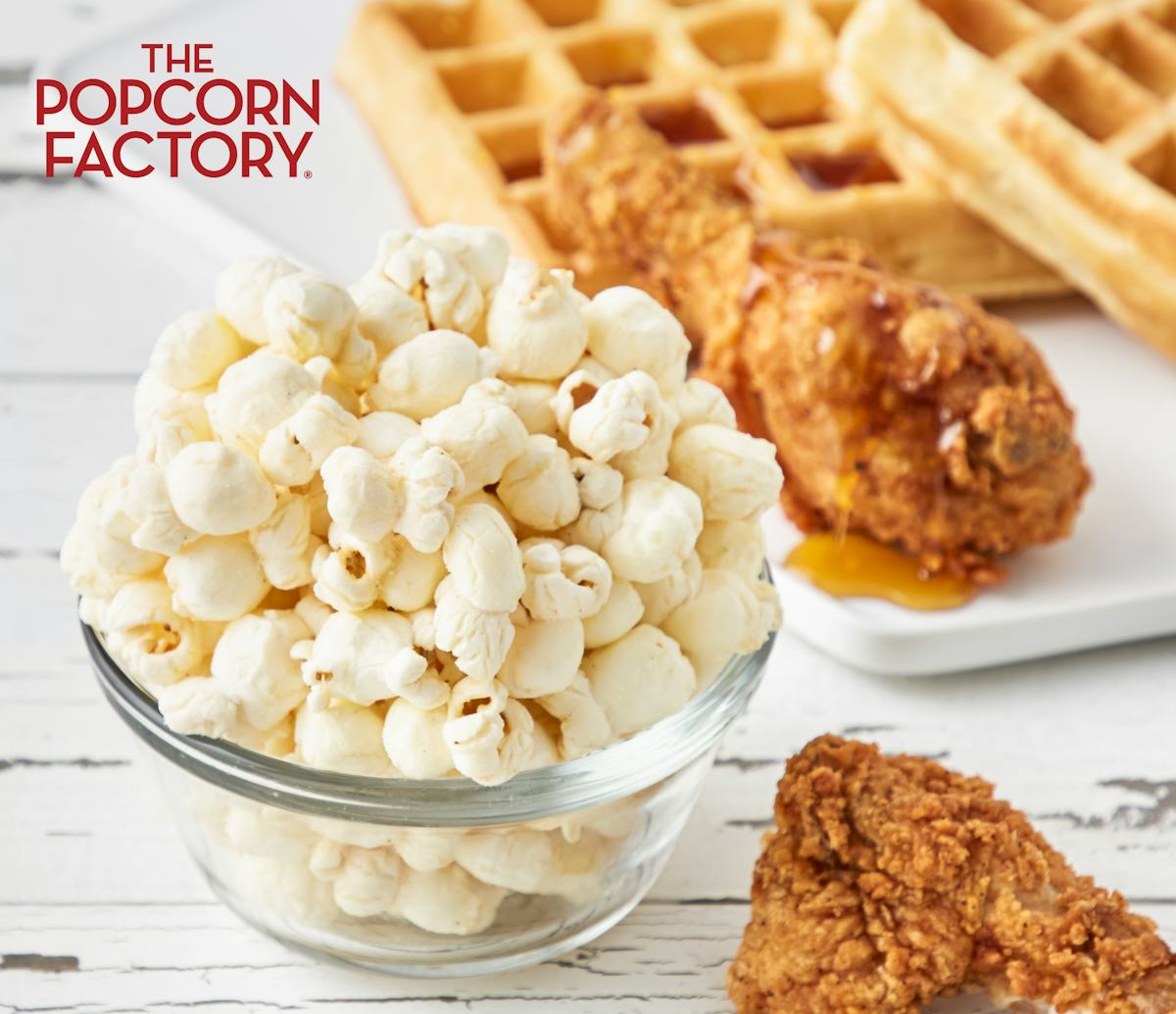 The Popcorn Factory's Chicken & Waffles Flavor Will Be Your New