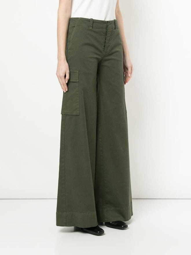 Flared Cargo Trousers