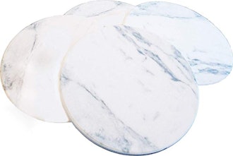 Ovation Home Absorbent Faux Marble Ceramic Coasters (4-Pack)
