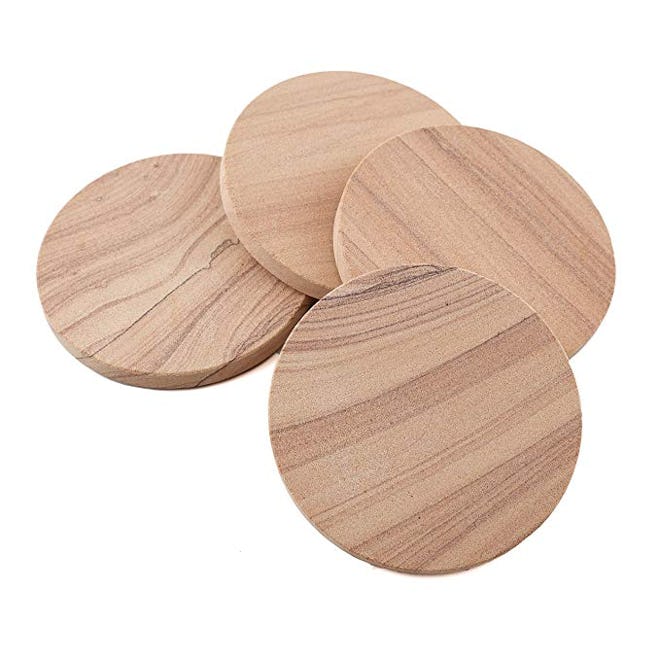 Thirstystone Cinnabar All-Natural Sandstone Coasters (4-Pack)
