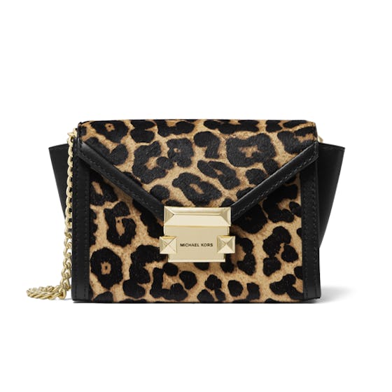 Whitney Mini Leopard-Print Calf Hair Convertible Crossbody Bag