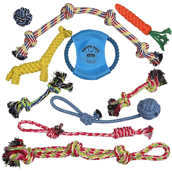 Dog Rope Toys for Aggressive Chewers - Set of 11