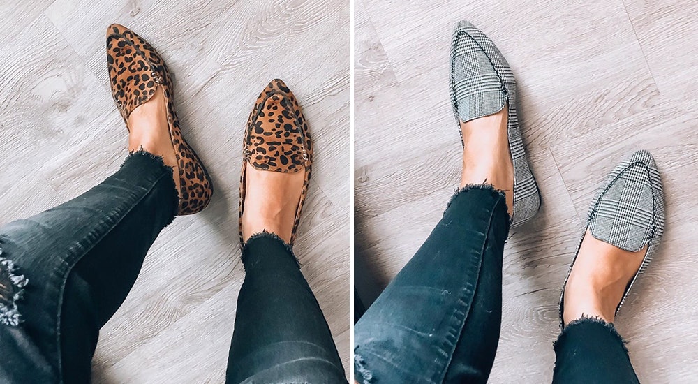 time and tru leopard loafers