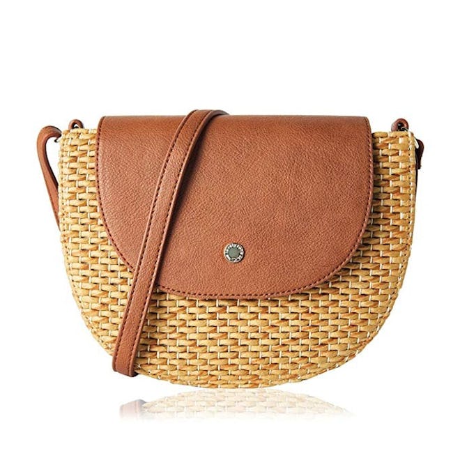 The Lovely Tote Co. Straw Cross Body Bag