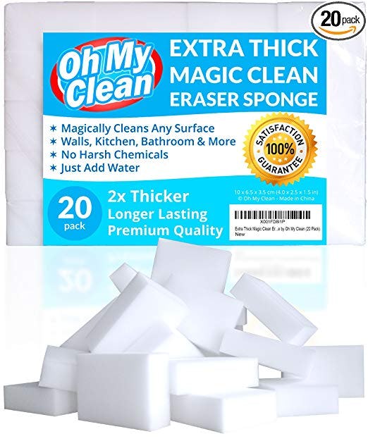 Oh My Clean Magic Cleaning Eraser Sponge (20 Pack)