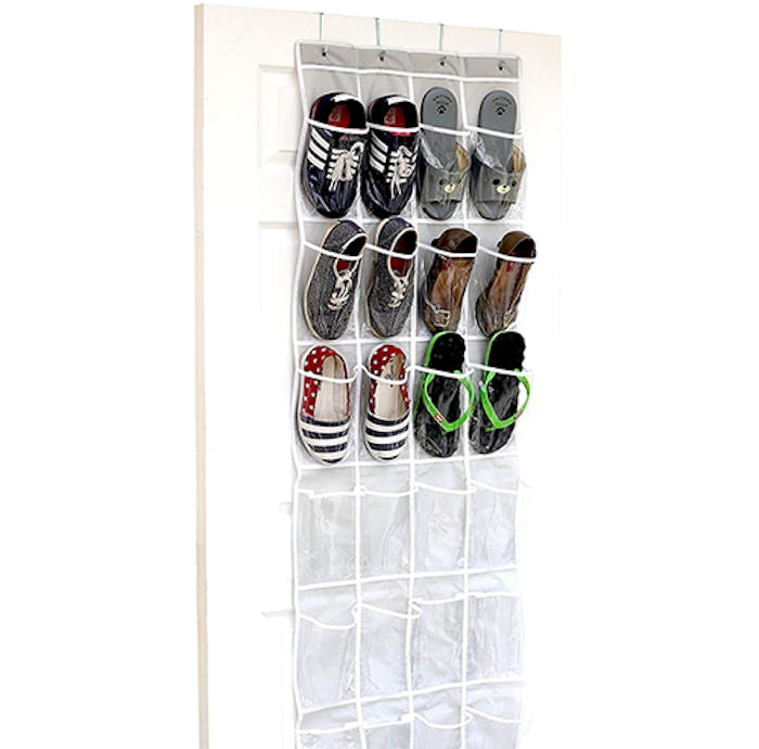  Simple Houseware Clear Hanging Shoe Organizer (64'' x 19'')