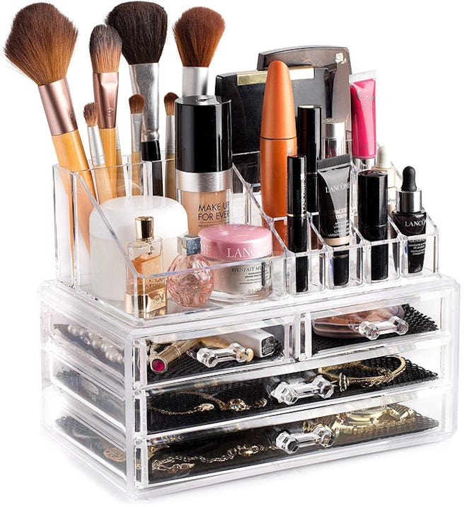 Masirs Clear Cosmetic Storage Organizer