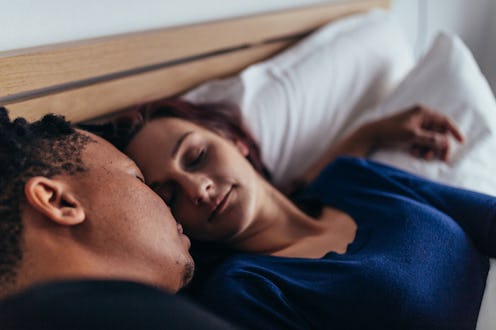 Romantic couple in bed