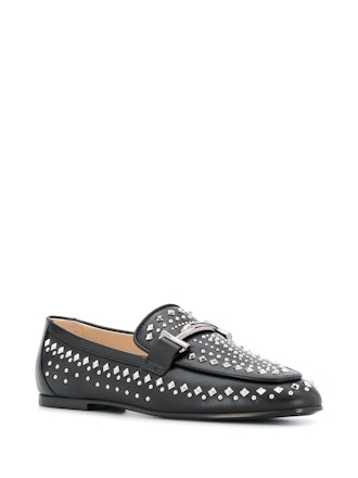 Studded Double T Loafers