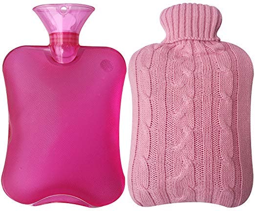 Attmu Hot Water Bottle With Knit Cover