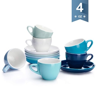 Sweese Espresso Cups With Saucers (Set of 4)