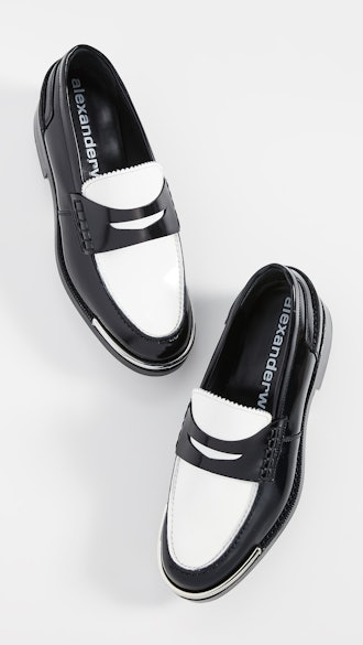 Carter Black and White Loafers